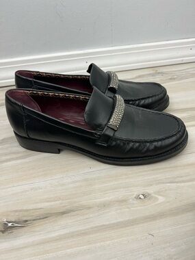 SARTO A- Lizzy Faux Leather Bling Loafers